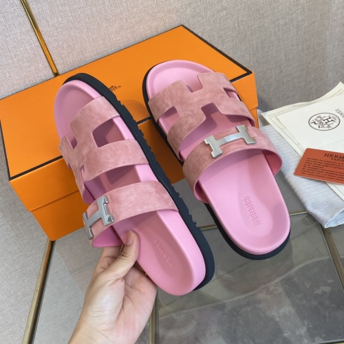 Replica Hermes Slippers For Women #1217286 $82.00 USD for Wholesale