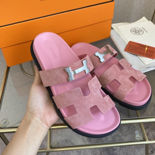 Replica Hermes Slippers For Women #1217286 $82.00 USD for Wholesale