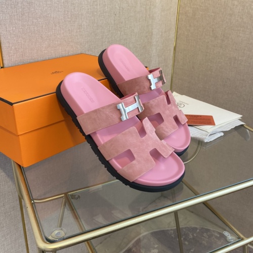 Replica Hermes Slippers For Women #1217286 $82.00 USD for Wholesale