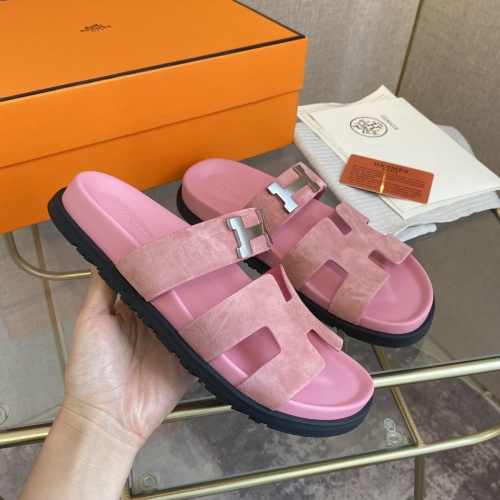 Replica Hermes Slippers For Women #1217286 $82.00 USD for Wholesale