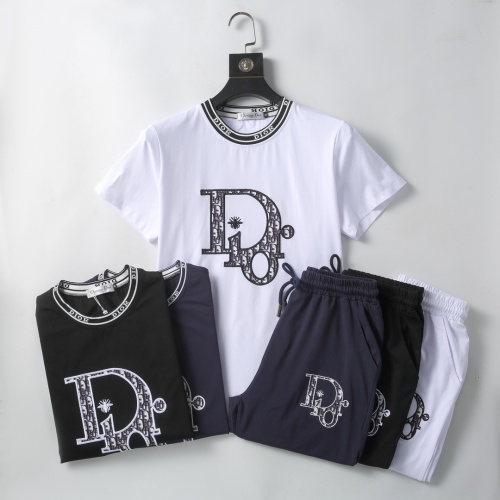 Replica Christian Dior Tracksuits Short Sleeved For Men #1217837 $56.00 USD for Wholesale