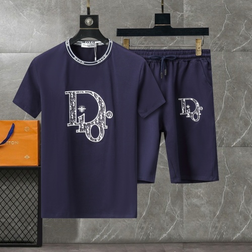 Christian Dior Tracksuits Short Sleeved For Men #1217838 $56.00 USD, Wholesale Replica Christian Dior Tracksuits