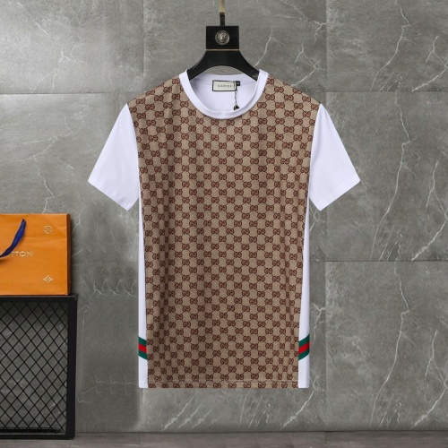 Replica Gucci Tracksuits Short Sleeved For Men #1217848 $56.00 USD for Wholesale