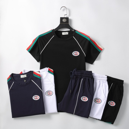 Replica Gucci Tracksuits Short Sleeved For Men #1217850 $56.00 USD for Wholesale