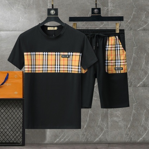 Burberry Tracksuits Short Sleeved For Men #1217857 $56.00 USD, Wholesale Replica Burberry Tracksuits