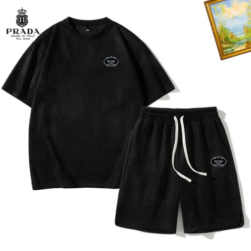 Prada Tracksuits Short Sleeved For Men #1218002 $48.00 USD, Wholesale Replica Prada Tracksuits