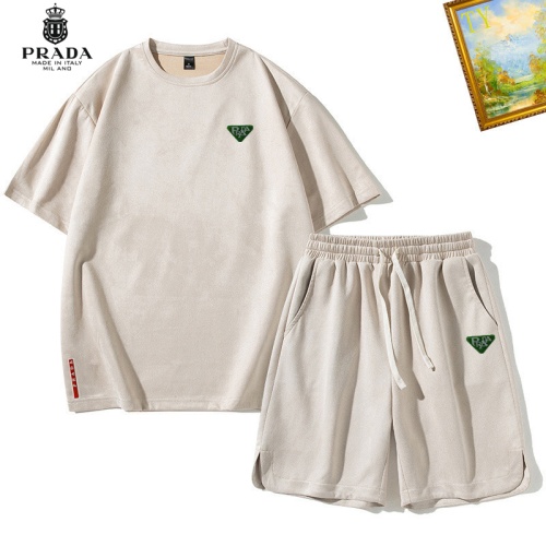 Prada Tracksuits Short Sleeved For Men #1218015 $48.00 USD, Wholesale Replica Prada Tracksuits