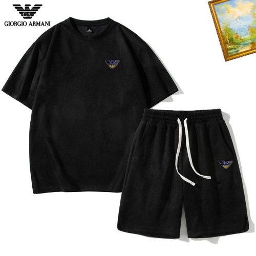 Armani Tracksuits Short Sleeved For Men #1218038 $48.00 USD, Wholesale Replica Armani Tracksuits