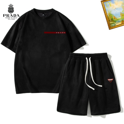 Prada Tracksuits Short Sleeved For Men #1218057 $48.00 USD, Wholesale Replica Prada Tracksuits