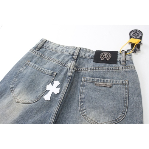 Replica Chrome Hearts Jeans For Men #1218181 $64.00 USD for Wholesale