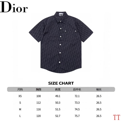 Replica Christian Dior Shirts Short Sleeved For Unisex #1218443 $52.00 USD for Wholesale