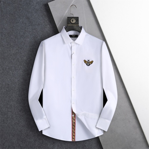 Fendi Shirts Long Sleeved For Men #1218528 $40.00 USD, Wholesale Replica Fendi Shirts