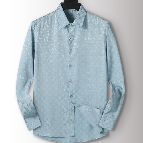 Gucci Shirts Long Sleeved For Men #1218543 $48.00 USD, Wholesale Replica Gucci Shirts