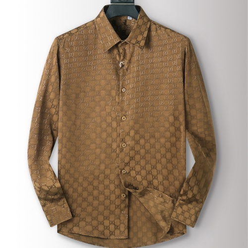 Gucci Shirts Long Sleeved For Men #1218544 $48.00 USD, Wholesale Replica Gucci Shirts