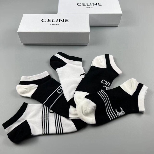 Replica Celine Socks For Women #1218711 $29.00 USD for Wholesale