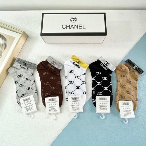 Replica Chanel Socks For Women #1218716 $29.00 USD for Wholesale