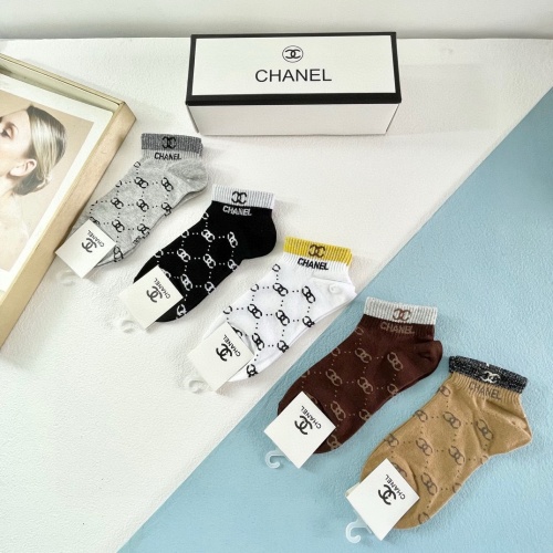 Replica Chanel Socks For Women #1218716 $29.00 USD for Wholesale