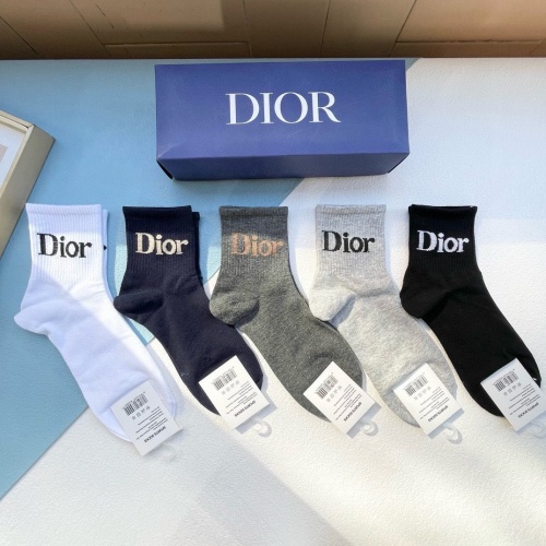 Replica Christian Dior Socks #1218728 $29.00 USD for Wholesale