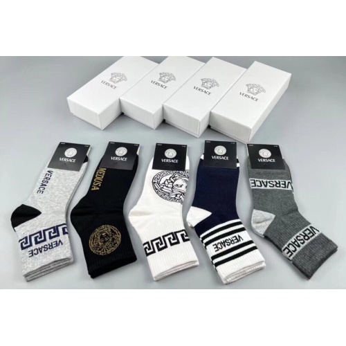 Versace Socks For Men #1218729 $29.00 USD, Wholesale Replica Versace Socks