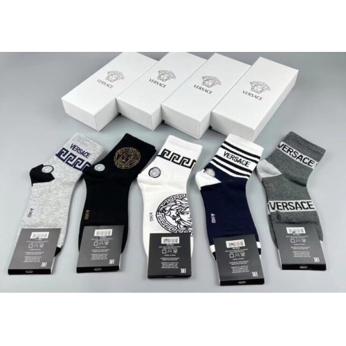 Replica Versace Socks For Men #1218729 $29.00 USD for Wholesale