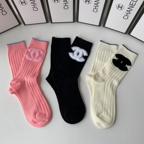 Chanel Socks For Women #1218795 $32.00 USD, Wholesale Replica Chanel Socks