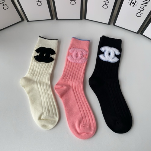 Replica Chanel Socks For Women #1218795 $32.00 USD for Wholesale