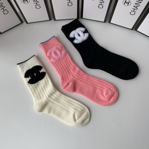 Replica Chanel Socks For Women #1218795 $32.00 USD for Wholesale