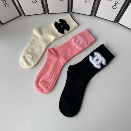 Replica Chanel Socks For Women #1218795 $32.00 USD for Wholesale