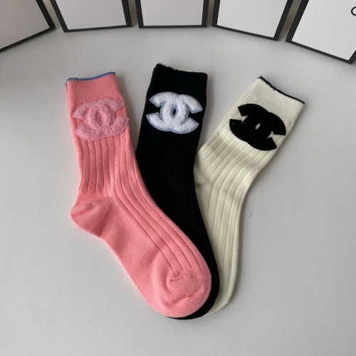 Replica Chanel Socks For Women #1218795 $32.00 USD for Wholesale