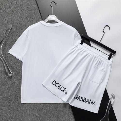 Replica Dolce & Gabbana D&G Tracksuits Short Sleeved For Men #1218833 $48.00 USD for Wholesale