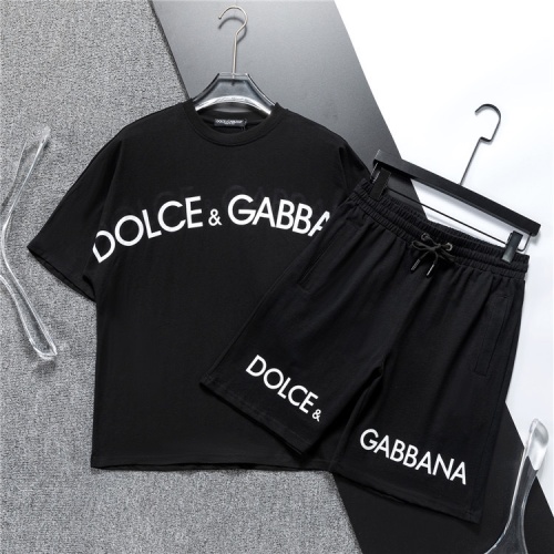 Dolce &amp; Gabbana D&amp;G Tracksuits Short Sleeved For Men #1218837 $48.00 USD, Wholesale Replica Dolce &amp; Gabbana D&amp;G Tracksuits