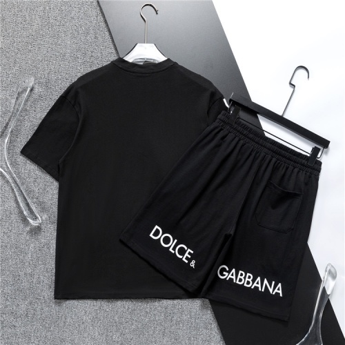 Replica Dolce & Gabbana D&G Tracksuits Short Sleeved For Men #1218838 $48.00 USD for Wholesale