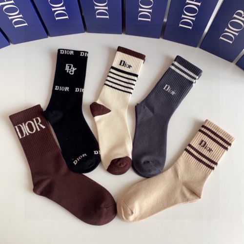 Replica Christian Dior Socks #1218893 $29.00 USD for Wholesale