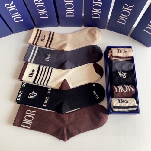 Replica Christian Dior Socks #1218893 $29.00 USD for Wholesale