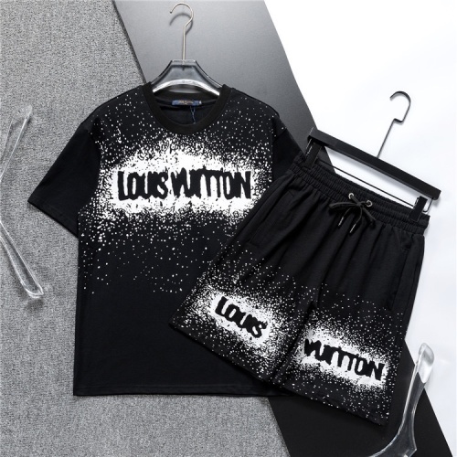 Louis Vuitton LV Tracksuits Short Sleeved For Men #1218897 $48.00 USD, Wholesale Replica Louis Vuitton LV Tracksuits