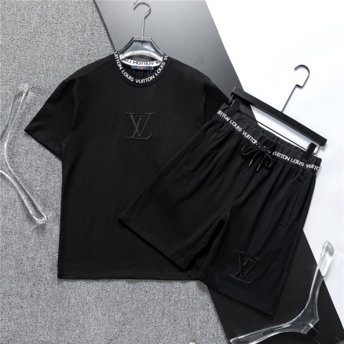 Louis Vuitton LV Tracksuits Short Sleeved For Men #1218901 $48.00 USD, Wholesale Replica Louis Vuitton LV Tracksuits