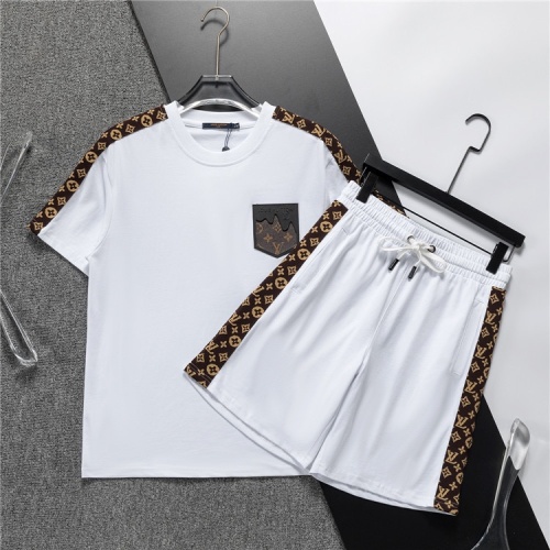 Louis Vuitton LV Tracksuits Short Sleeved For Men #1218902 $48.00 USD, Wholesale Replica Louis Vuitton LV Tracksuits