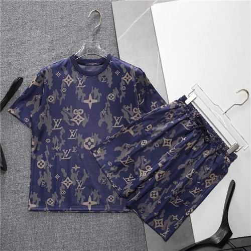 Louis Vuitton LV Tracksuits Short Sleeved For Men #1218907 $48.00 USD, Wholesale Replica Louis Vuitton LV Tracksuits