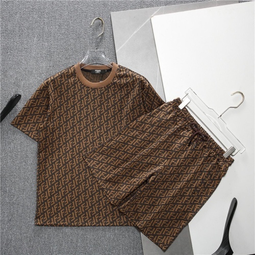 Fendi Tracksuits Short Sleeved For Men #1218937 $48.00 USD, Wholesale Replica Fendi Tracksuits