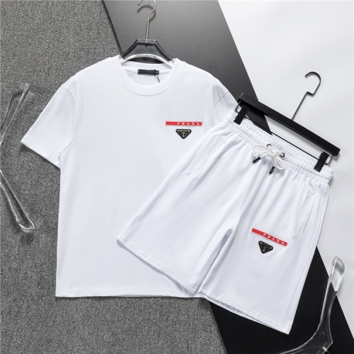 Prada Tracksuits Short Sleeved For Men #1218954 $48.00 USD, Wholesale Replica Prada Tracksuits