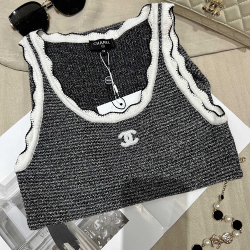 Replica Chanel Dresses Sleeveless For Women #1219069 $105.00 USD for Wholesale