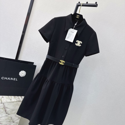 Replica Chanel Dresses Short Sleeved For Women #1219071 $132.00 USD for Wholesale