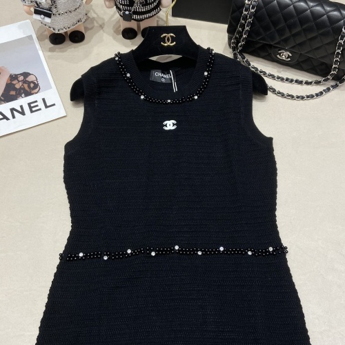 Replica Chanel Dresses Sleeveless For Women #1219074 $108.00 USD for Wholesale