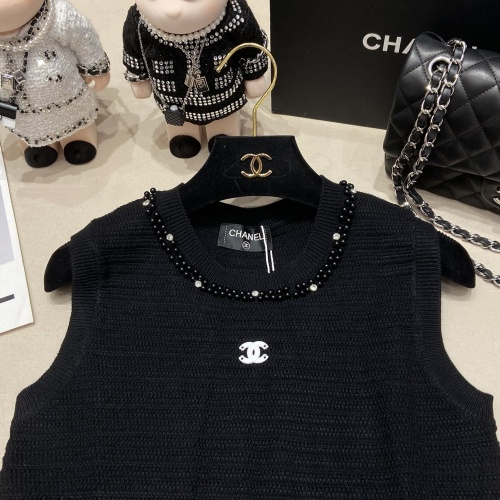 Replica Chanel Dresses Sleeveless For Women #1219074 $108.00 USD for Wholesale