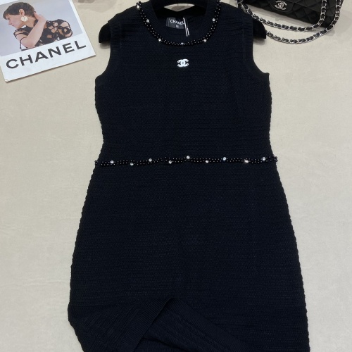 Replica Chanel Dresses Sleeveless For Women #1219074 $108.00 USD for Wholesale