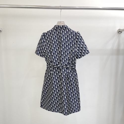 Replica Christian Dior Dresses Short Sleeved For Women #1219080 $128.00 USD for Wholesale