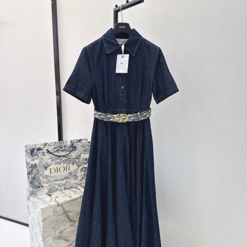 Christian Dior Dresses Short Sleeved For Women #1219087 $158.00 USD, Wholesale Replica Christian Dior Dresses