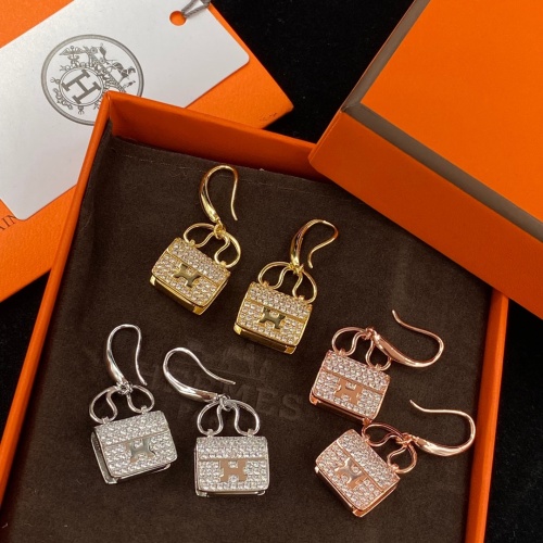 Replica Hermes Earrings For Women #1219106 $29.00 USD for Wholesale