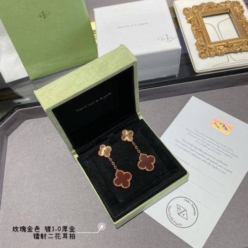 Replica Van Cleef & Arpels Earrings For Women #1219218 $80.00 USD for Wholesale