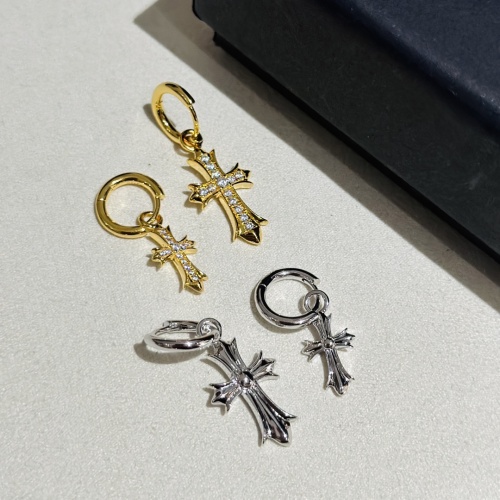 Replica Chrome Hearts Earrings For Women #1219357 $42.00 USD for Wholesale